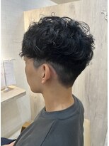 ガビーヘアルーブ(gabi hair LOOB) 無造作束感スパイラルパーマニュアンスマッシュ