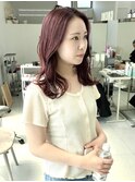 透明感ピンクベージュ