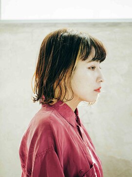 エクファ ヘア リゾート 大津 瀬田店(ex-fa hair resort) 前髪/アンブレラカラー/こなれミディ/イメチェン/ウェーブパーマ