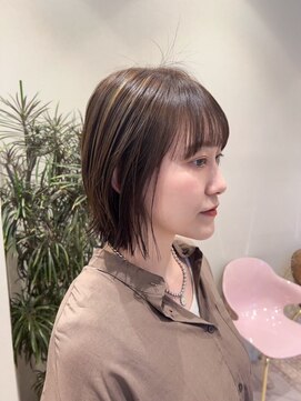 ネウィ 広島(newi) オリーブべージュ/韓国風/マッシュショート