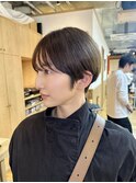シースルー前髪ありクールコンパクトマッシュ
