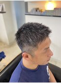30代_40代_ショート_メンズ_ビジネス_ツーブロック_スパイキー