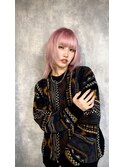 30代40代ダークアッシュ黒髪ボブウルフネビージュ小顔金髪