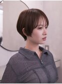 ▽マッシュショート ミニウルフブリーチなし前髪ミディアム新宿