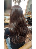 アッシュブラウン×ロングヘア