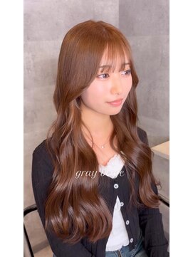 アンダーバーホワイト 天王寺阿倍野店(_WHITE) 可愛い大人、韓国ヘア、ブラウン、チェリーレッド