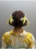 ツインお団子 ライブヘアセット