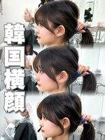 アマトウキョウ アユンチェ(AMA TOKYO×AYUNCHE)&nbsp;前髪顔まわり韓国ヘアレイヤーカットサイドバンク2wayバンク韓国