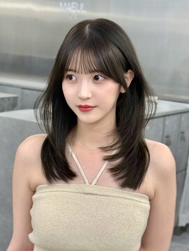 マウルルナ(MAEUL luna) レイヤーカット　ミディアム　ワンカール『MAEUL luna 桔川』