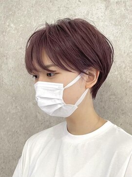 エリマ 横浜西口(elima) 横浜西口白髪ぼかしハンサムショートカットアッシュブラウン30代