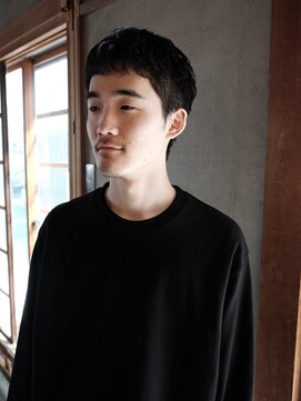 メンズショート × クロップスタイル × ニュアンスパーマ