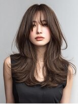 ダル 渋谷/表参道(DAL.)&nbsp;大人外ハネクビレレイヤーカーテンバングブラウン