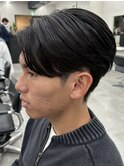 横浜毛流れセンターパートニュアンスパーマフェザーパーマ30代