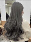 ミルクティーベージュブリーチなしダブルカラーレイヤーカット