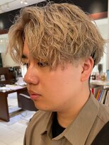 コムズアイ(COM'S/i)&nbsp;センターパート波巻きパーマシャドーパーマサーフカール