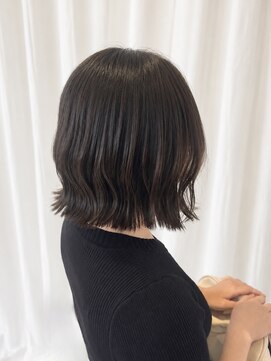 ココカラヘアー ニコ(cococara hair nico) くびれボブ/切りっぱなしボブ/チョコレートブラウン