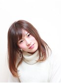 アレンジしやすいセミロング