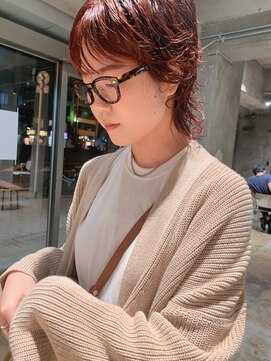 ハマモト オレンジウルフカット