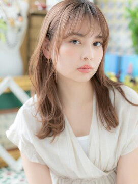 カバーヘア イヴ 戸頭店(COVER HAIR EVE) 外国人風オリーブカラー濡れ髪ストカールa戸頭20代30代40代