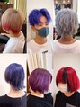 プログレスプラス 派手カラー、インナーカラー、メッシュ、ハイトーン、イケマス。