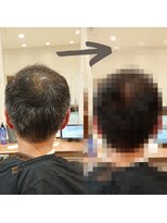 アッシュ 大泉学園店(Ash) 【メンズ】白髪染め 若見せシルエット 【Ash大泉学園店 東】