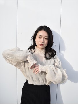 レブリイゼンコー イオンモール幕張新都心店(Reverie ZENKO) セミロング×暗髪×ゆる巻き