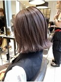 ラベンダーグレージュ×外ハネボブ