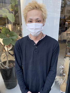 ヘアー アイス ルーチェ(HAIR ICI LUCE) 刈り上げないメンズベリーショート/大矢