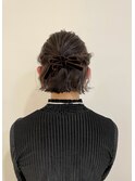 ボブアレンジヘアアレンジベロアリボンアレンジ