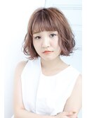 yuragi鈴木 ルーズウェーブボブ×ショコラベージュ