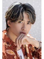 オーシャントーキョー ウエスト 心斎橋(OCEAN TOKYO WEST) 波巻きパーマメンズツイストハイライトツーブロック