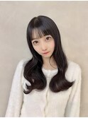 【monaco】面長さん対策/小顔ヘア/シースルーぱっつん前髪