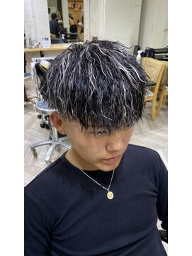 エル(EL by green) 【RYUYA】ショートマッシュツイスパホワイトメッシュ