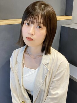 ラミエバイメルト 下北沢(lamie by melt) 花田/ボブ/切りっぱなしボブオリーブグレージュイメチェン下北沢