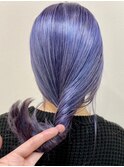 大人可愛いふんわりカールミストバング外国人風カラーブリーチ