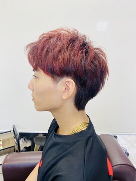 サム S+D HAIR COMMUNITY SAM メンズカラー/メッシュ/レッド/赤髪