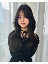 リッカ(LICCA) 【LICCA 伊崎優李】韓国ヘア/レイヤーカット/前髪/暗髪