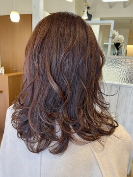 アルフグラン(alfgran) ふんわり秋色ベージュピンクカラー