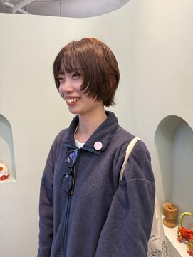 ユー(yew) 癖毛を活かしたショートボブ