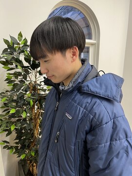 ネイビー(Navy) マッシュ×古着コーデ