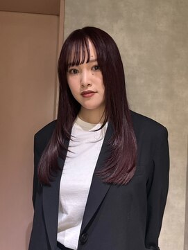 ヨーク(YOKE) 【YOKE】カシスピンクラベンダー暖色ブリーチ無しレイヤーカット