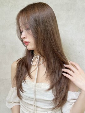 メゾンドイギー(MAISON de IGGY) ワンカールレイヤースタイル×透明感グレージュ