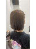 きりっぱなしボブ縮毛矯正