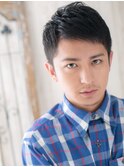 20代30代アップバングビジカジ短髪フェードスタイルc新所沢