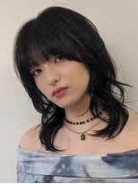 オムニス 表参道(Omnis)&nbsp;ハイレイヤー/ミディアム/20代/暗髪/顔周り・フェイスレイヤー