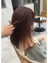 ラボヌールヘアーグレース 門前仲町店(La Bonheur hair grace)&nbsp;ココアブラウン/ベージュ/ダブルカラー/ケアブリーチ