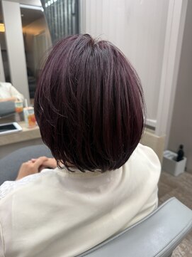 ダークレッド/モーヴピンク/ハッシュボブ/三軒茶屋