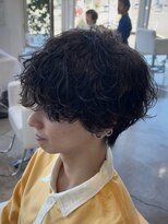 ブランコトレス 鏡島(BLANCO tres) 波巻きパーマ/シャドウパーマ/色気マッシュ