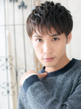 トニーアンドガイメン ホテル京阪仙台店(TONI&GUY MEN) 20代30代ダークアッシュダウンパーマ短髪ベリーショートk仙台