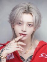 リップス 渋谷(LIPPS)&nbsp;【ホワイトカラーグレージュカラー×センターパートウルフ】